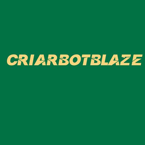 Logo da CRIARBOTBLAZE